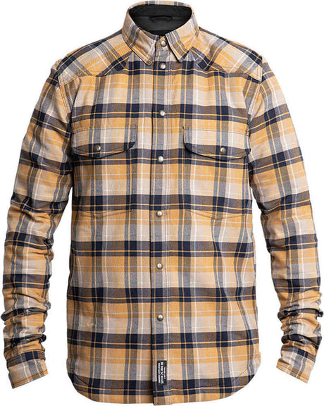 Camicia a Scacchi Gialla Da Moto Omologata con Protezioni John Doe