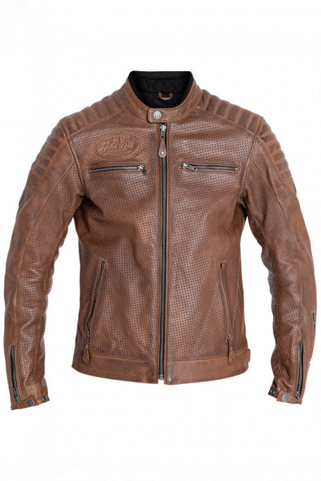 Giacca In Pelle Storm Tabacco John-doe