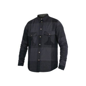 Camicia a Scacchi Grandi Nera Grigia con Protezioni John Doe