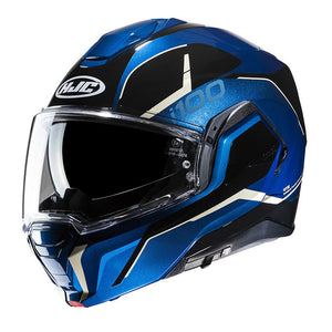 I-100 Lorix Mc2 Blu Chrome Black Convertibile Hjc