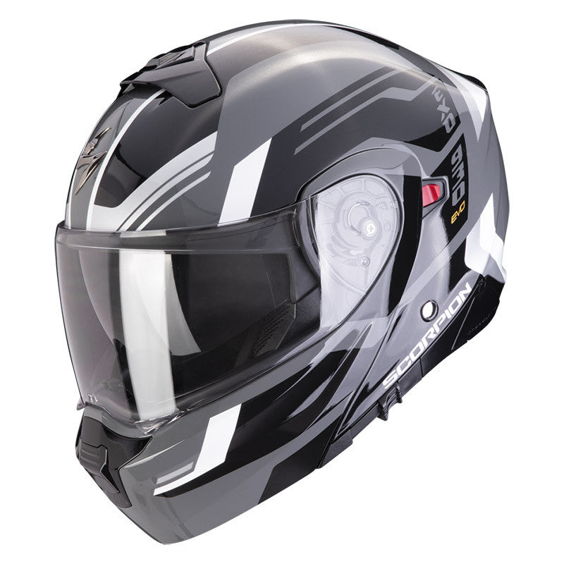 Exo-930 Evo Sikon Grigio-nero-bianco Casco Modulare Scorpion