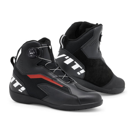 Shoes Jetspeed Pro Black-red In Pelle con Sistema Boa Rev'it