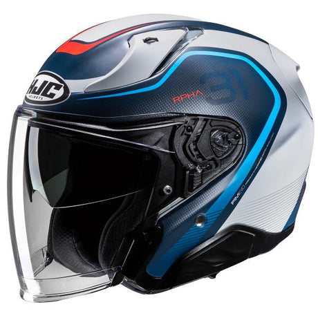 Rpha31 Casco Jet In Fibra Kouv Mc21sf con Visierino Del Sole
