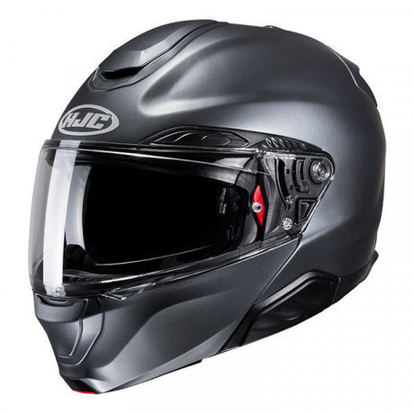 Rpha-91 Semi Flat Anthracite Modulare In Fibra Hjc