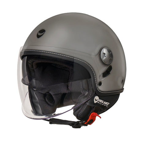 Eos Medium Grey Casco Jetcon Doppia Visiera  Helmo Milano