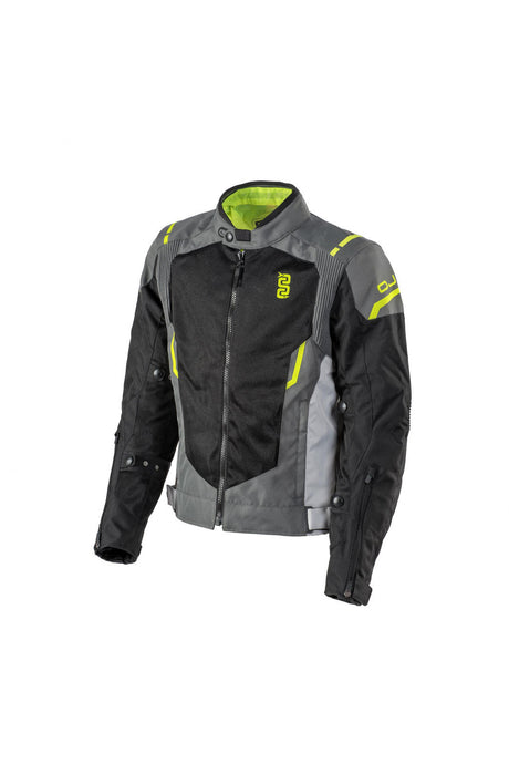 Stream Man Grigio Giallo Fluo Giacca Traforata Oj