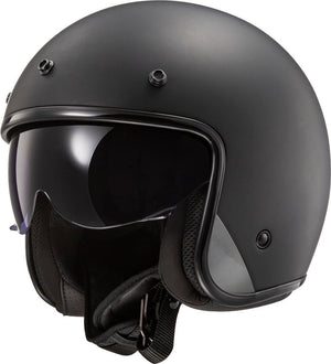 Of601 Bob Solid Matt Black Casco Jet Ls2