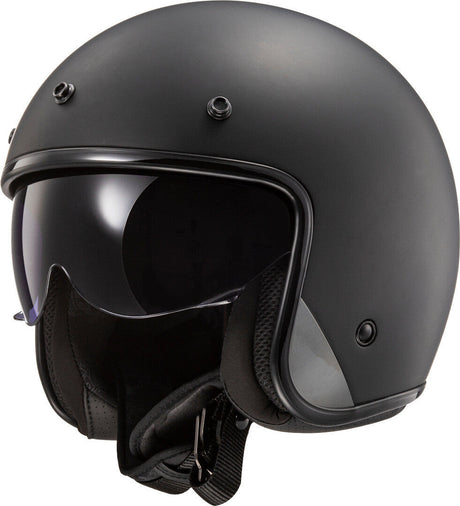 Of601 Bob Solid Matt Black Casco Jet Ls2