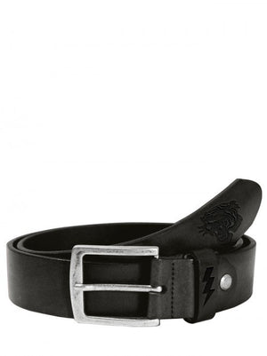 Belt Tiger Cintura In Pelle Nera John Doe