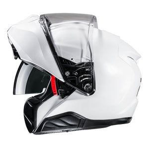 Rpha-91 Pearl White Modulare In Fibra Composita Hjc