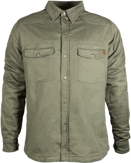 Camicia Verde Oliva Foderata In Kevlar con Protezioni John Doe