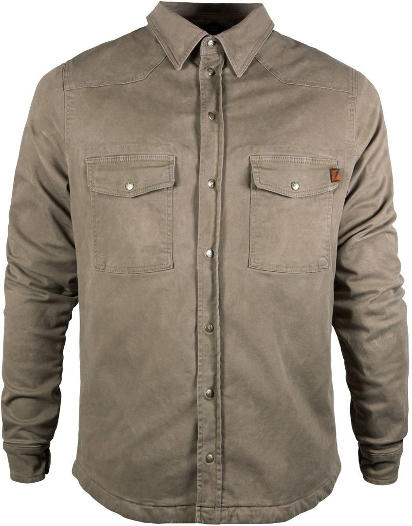 Camicia Beige Foderata In Kevlar con Protezioni John Doe