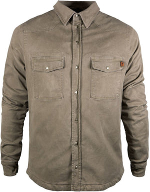 Camicia Beige Foderata In Kevlar con Protezioni John Doe