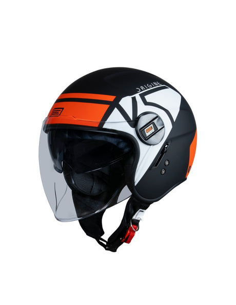 Alpha V5 Red White Black Matt 06 Casco Jet Origine
