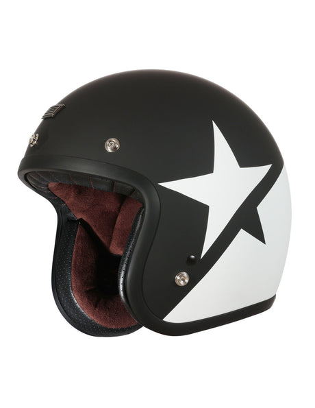 Primo Star White Black Matt Casco Vintage Origine