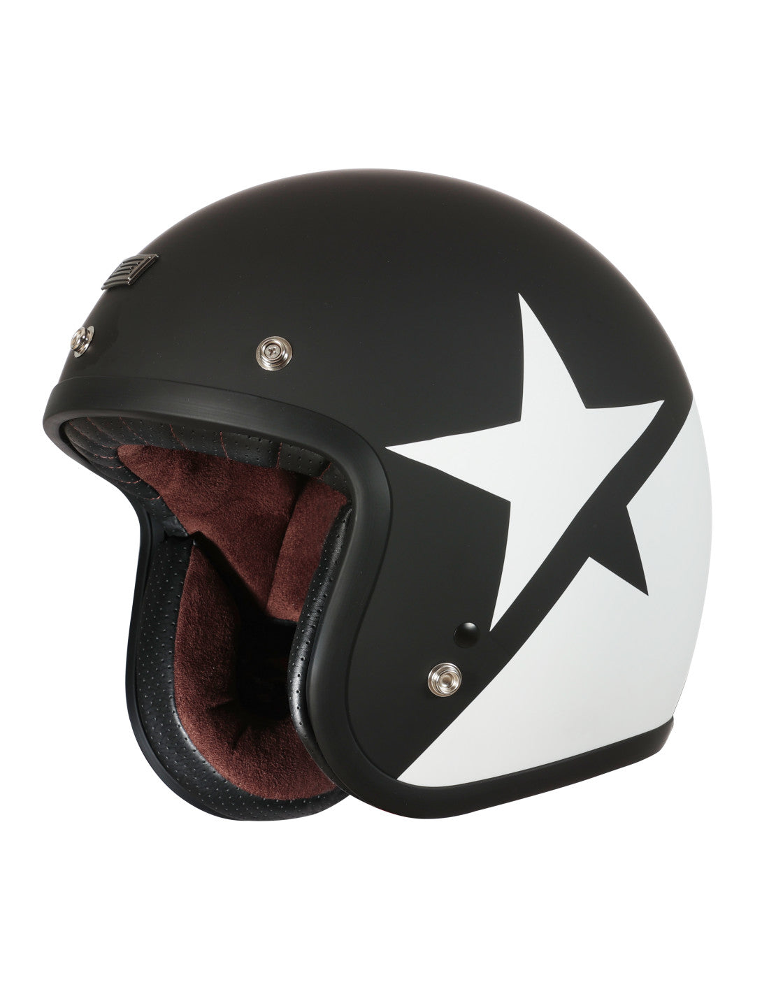 Primo Star White Black Matt Casco Vintage Origine