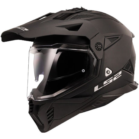 Mx702 Pioneer Ii 06 Matt Black Casco Adventure Ls2