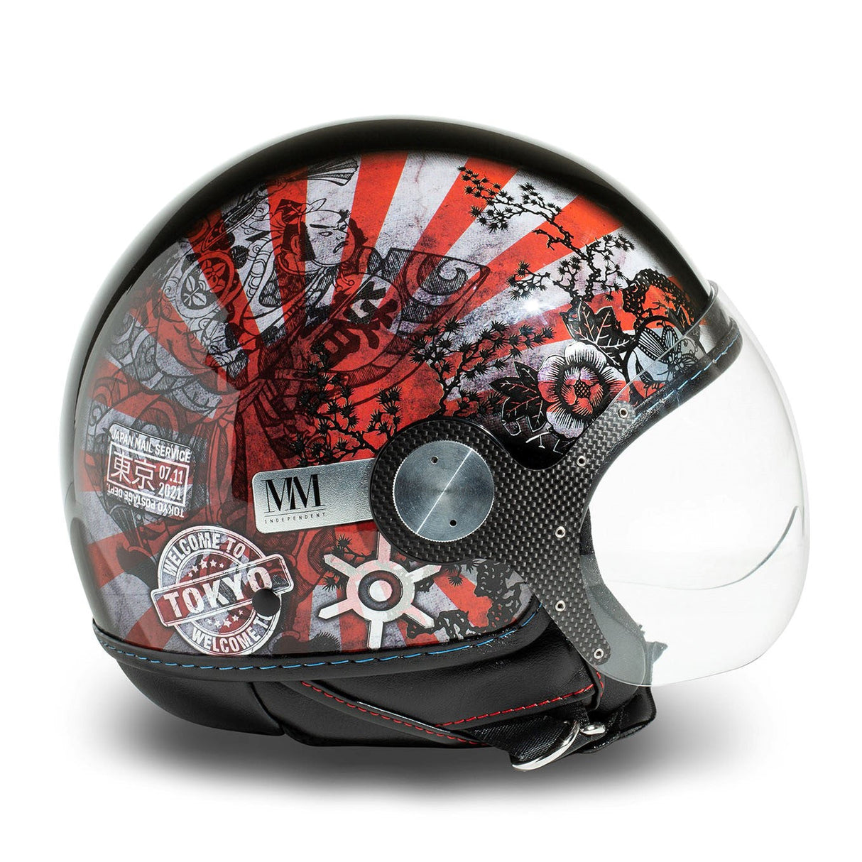 Casco Jet Mm Tokyo Visiera Elicotterista Indipendent