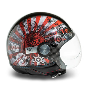 Casco Jet Mm Tokyo Visiera Elicotterista Indipendent