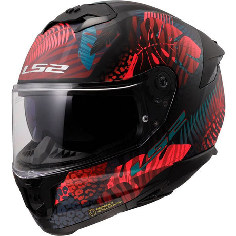 Ff808 Stream Ii Jungle M.black Pink Bl Casco Integrale Ls2