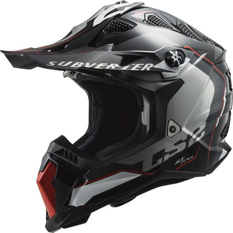 Mx700 Subverter Arched Silver Titan Casco Integrale Ls2