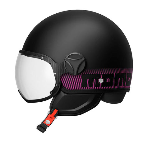 Fgtr Classic Momodesign E2206 Stripes Black/fucsia Casco Jet