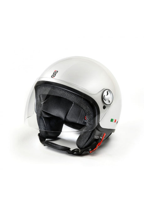 Soffio Pearl White Casco Jet Oj