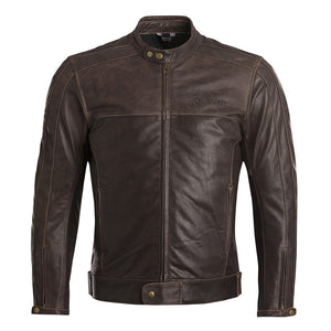 Vintage Giacca In Pelle Marrone