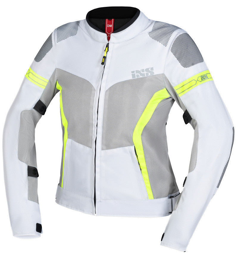 Sport Damen Bianco Giallo Fluo Giacca Traforata Donna Ixs