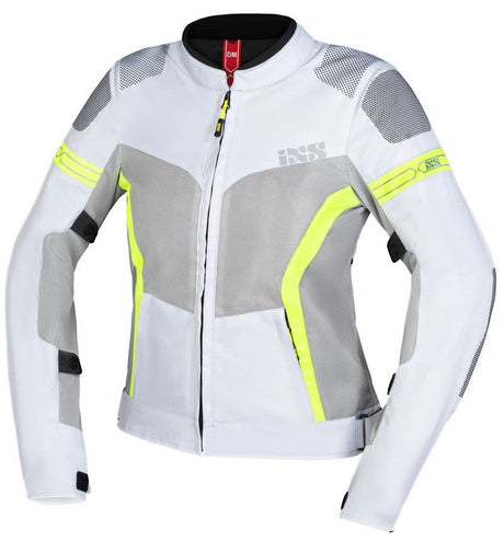Sport Damen Bianco Giallo Fluo Giacca Traforata Donna Ixs