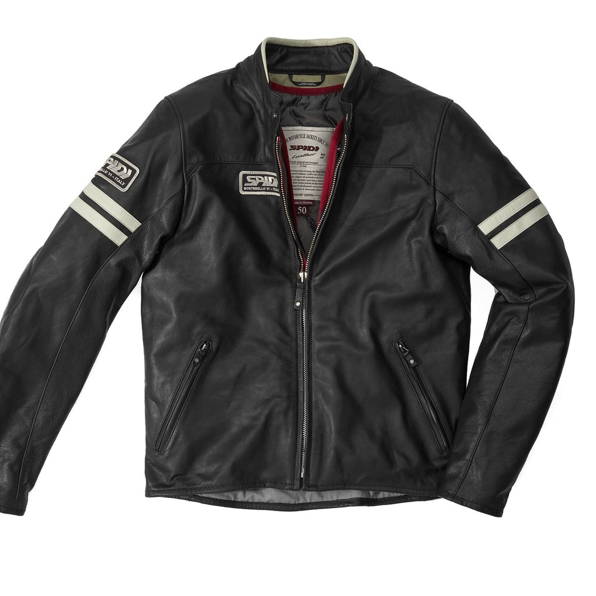 Vintage Giacca In Pelle In Pelle Bovina Di Qualita' Superiore