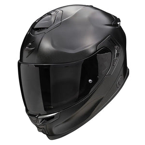 Exo-gt Sp Air Matt Pearl Black-grey Casco Integrale In Fibra Scorpion