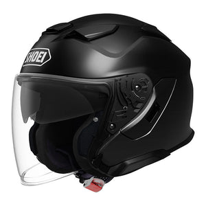 J-cruise 3 Matt Black 06 Casco Jet In Fibra Shoei