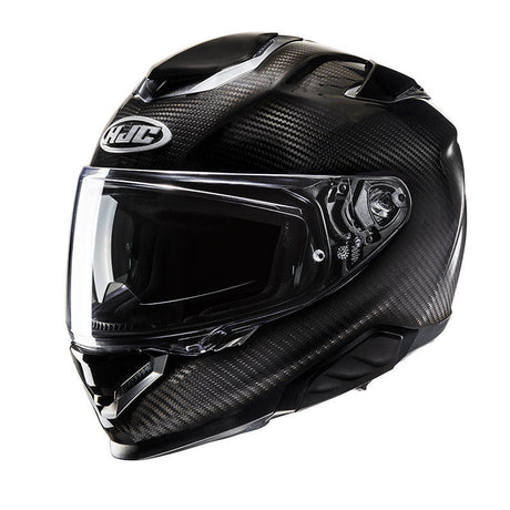 Rpha 71 Hjc  Carbon Black Casco Integrale In Fibra con Visierino Sole