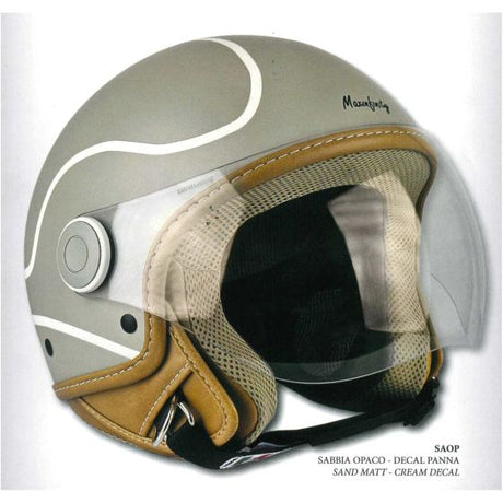 Casco Dj06 Maxinfinity 2.0 Sabbia Opaco Filetti Panna Jet  Max Helmets