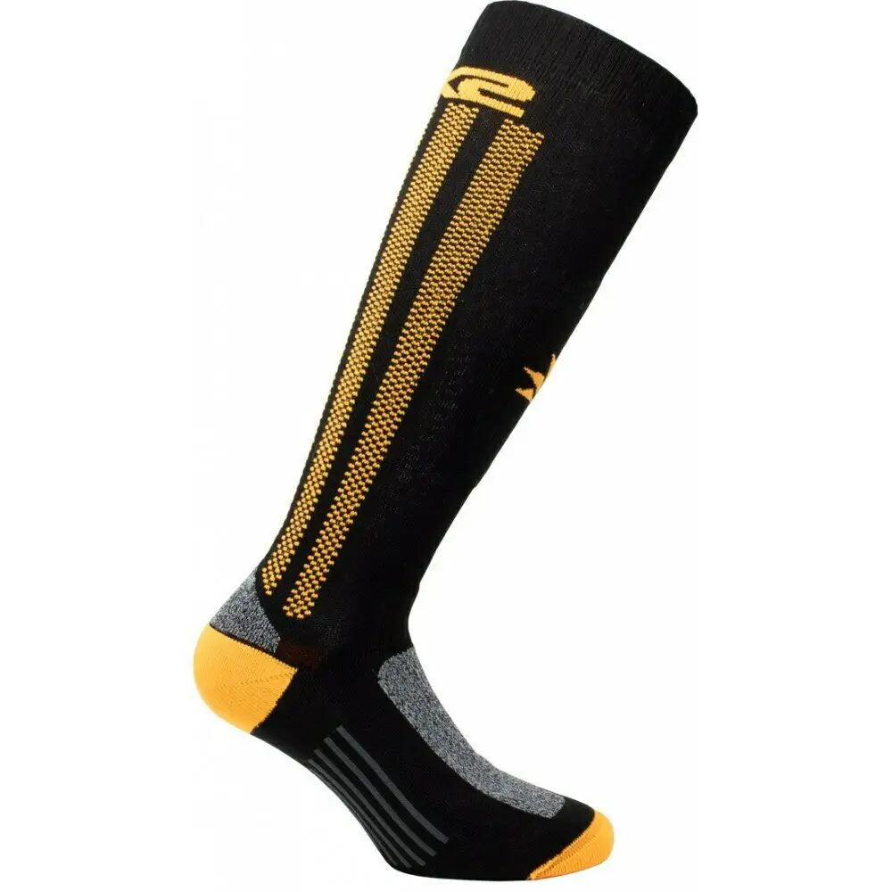 Calza Lunga Rinforzata Black/orange Six2