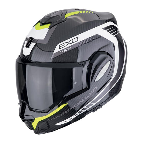 Exo Tech Evo Carbon Cosy Nero-neon Giallo Convertibile Scorpion