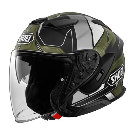 J-cruise 3 Whizzy Tc-11  Bianco-nero-verde Casco Jet Shoei