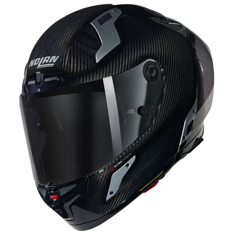 X804 Rs Carbonio Lucido  Argento con Visiera Silver Inclusa