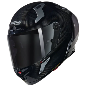 X804 Rs Carbonio Lucido  Argento con Visiera Silver Inclusa