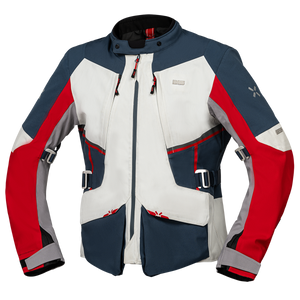 Tourster-stx 1.0 Giacca Laminata Grigio Chiaro-blu-rosso Ixs