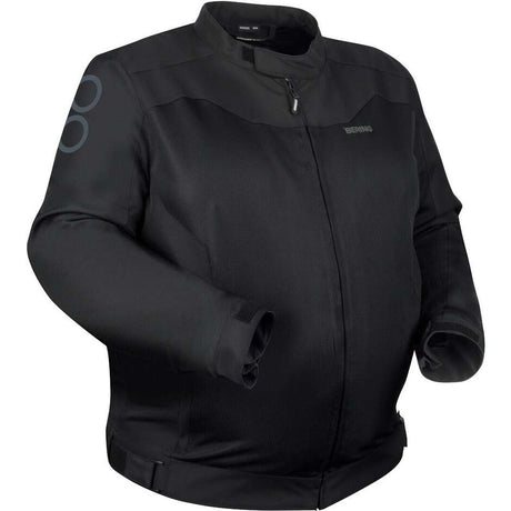 Giacca Alias King Size Nera Mesh Traforata Bering
