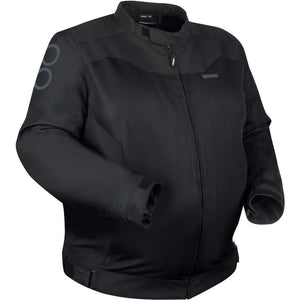 Giacca Alias King Size Nera Mesh Traforata Bering