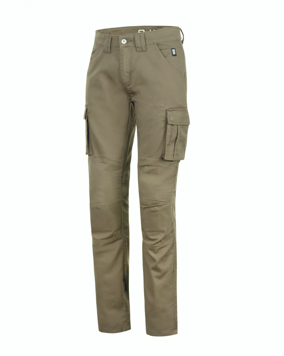 Pantaloni Cargo Lady Green con Protezioni Oj