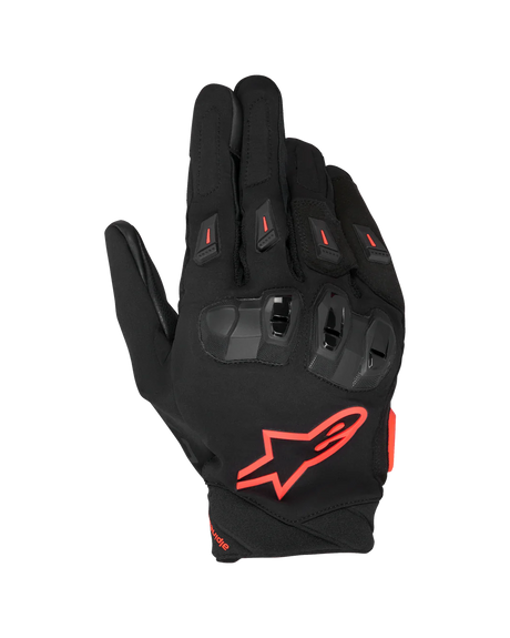 Guanti Sp-x 3 Racing-sport Short Estivo  Nero Rosso Fluo Alpinestars