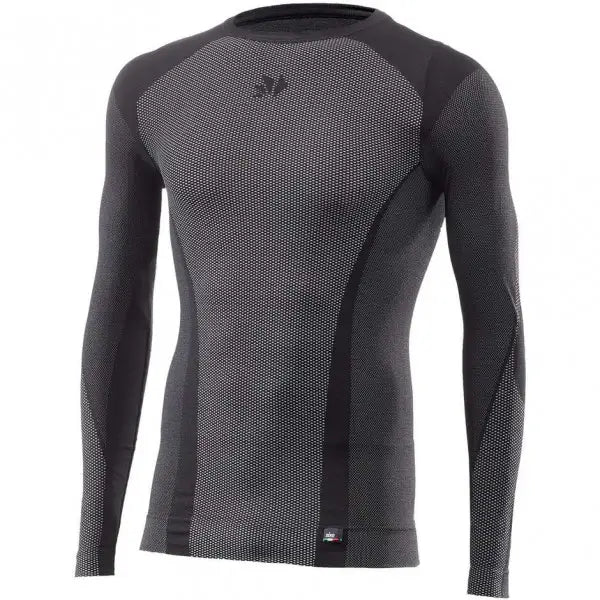 T-shirt TS2 V2 ML 4 Stagioni Termica Giro Collo   Black/carbon Six 2