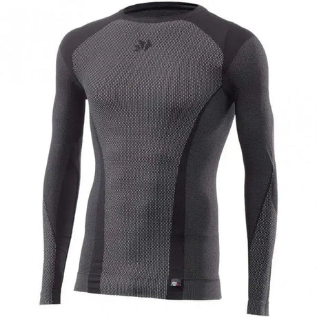 T-shirt TS2 V2 ML 4 Stagioni Termica Giro Collo   Black/carbon Six 2