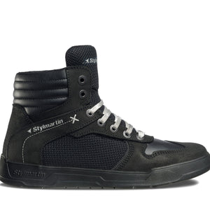 Atom Evo Black Nero Scarpa Tomaia  In Mesh Traspirante Estiva Stylmartin