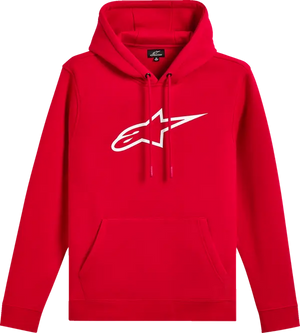 Felpa con Cappuccio Ageless V3 Red/white  Alpinestars