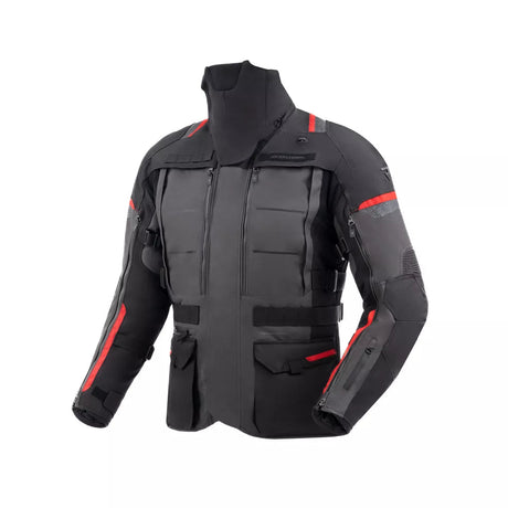 Cubby-v Giacca In Tessuto 3 Strati Black-anthracite-red  Rebelhorn